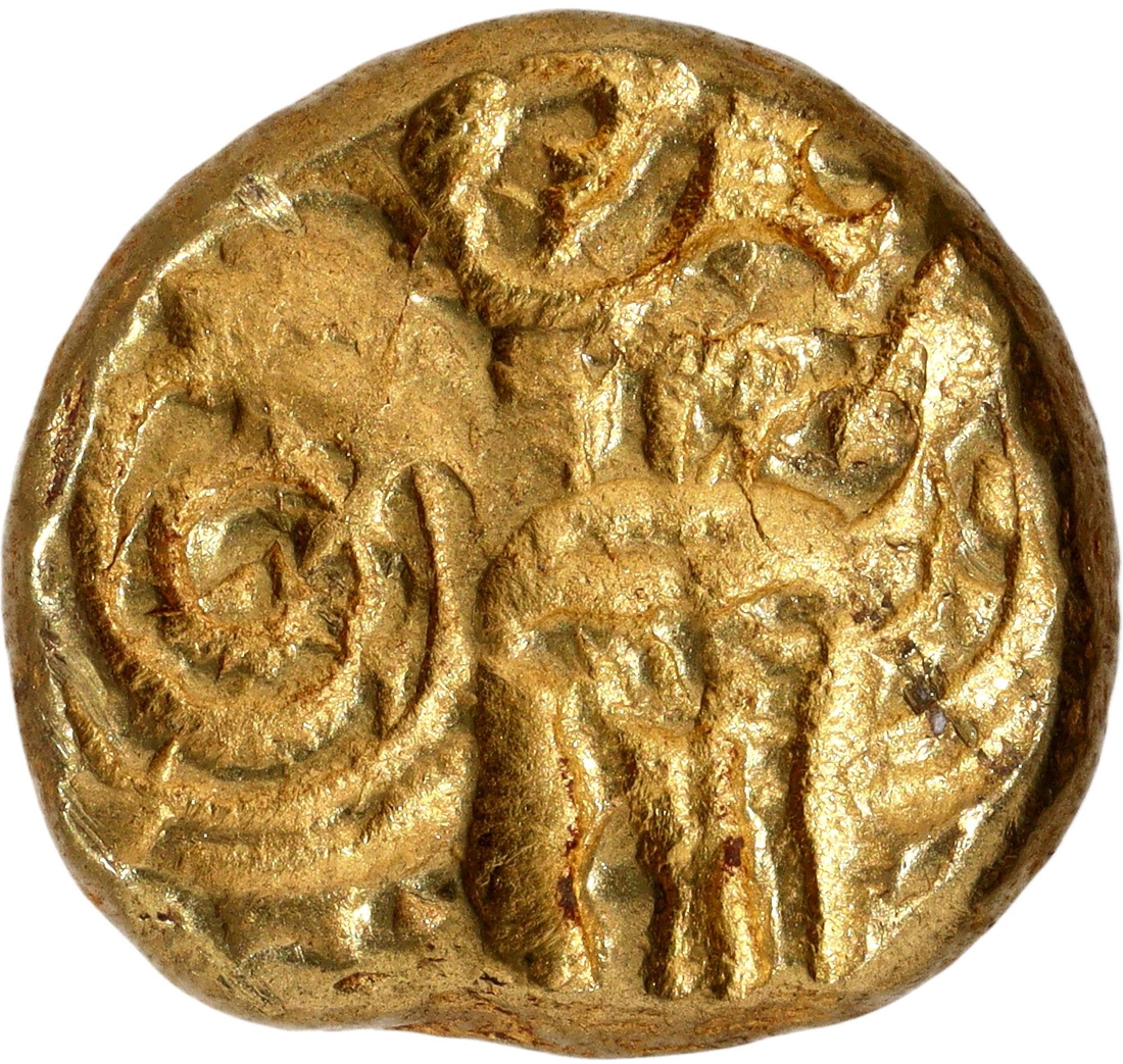 Punch Marked Gold Pagoda Coin of Telugu Chodas of Nellore