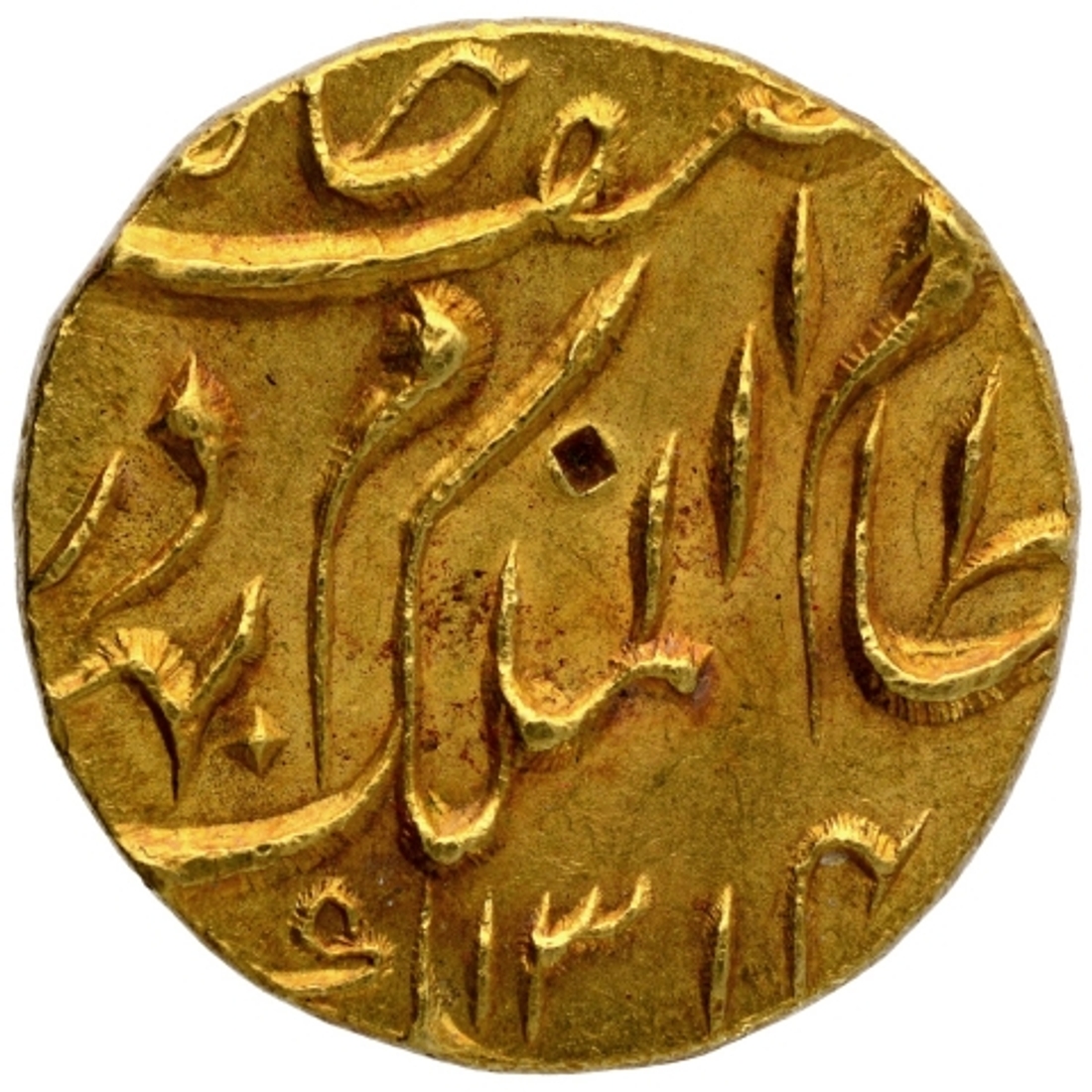 Gold Ashrafi Coin of Mir Mahbub Ali Khan of Farkhanda Bunyad