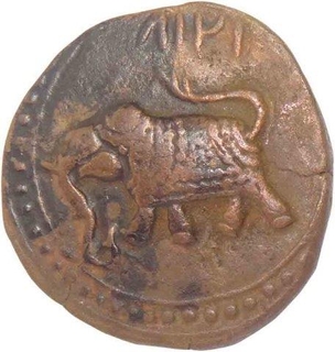 Mysore, Tipu Sultan (AD 1846-64), Patan Seringapatan, Copper Double Paisa, (KM# 124.6, 2013 Edition), About very fine, Rare.