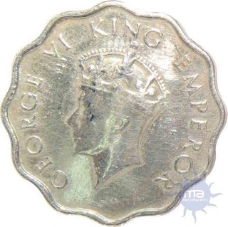 Silver Coin Of One Anna, King George VI Of Bombay Mint Of 1939.