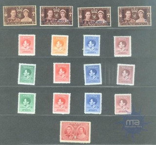 Complete Coronation Set of Two Hundred Two Stamps of Fifty Nine Countries of 1937.