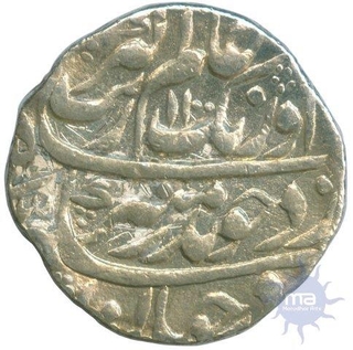 Silver Rupee Coin of Aurangzeb Alamgir of Narnol Mint.