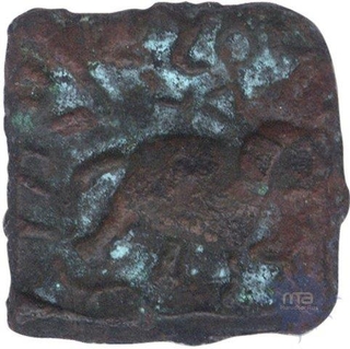 Copper Drachma of Sri Satkarani of Satavahana Nasik Region.