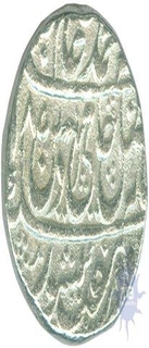 Silver One Rupee coin of Shahjahanabad Delhi Dar ul Khilafat mint of  of Maratha Confederacy.