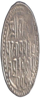 Silver Rupee Coin of Bajranggarh State.