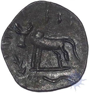 Potin Drachma Coin of Kuras of Vayanadu.