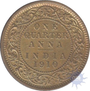 Bronze Quarter Anna of King Edward VII of 1910.