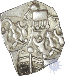 Punch Marked Silver Quarter Karshapana of Ashmaka Janapada.