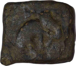 Copper Square Drachma of Sathavahan Dyansty of Bactria Pushkalavati.