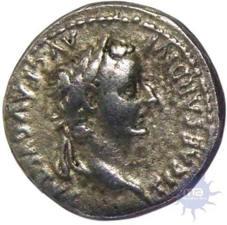 Tiberius Caesar,  Denarius struck 14-17 AD,  Silver Tribute Penny.