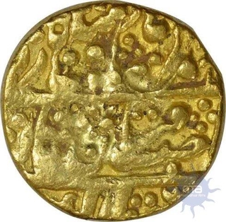 Gold Mohur of Sawai Japur In the Name of Muhammad Akbar II.