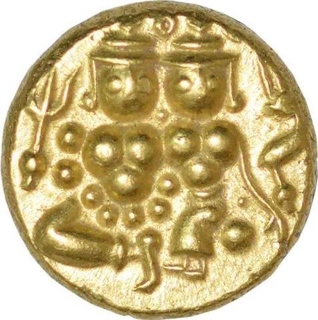 Gold Pagoda Coin of Krishnaraja Wodeyar III of Mysore.