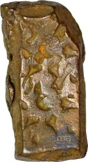 Punch Marked Billon Shatamana Coin of Gandhara janapada.