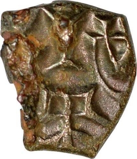 Copper Alloy Half Coin of kaushambhi region of siva magh of Magh Dynasty.