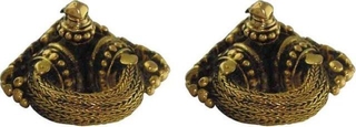 Tribal Gold Earings  from Tamil Nadu Region.