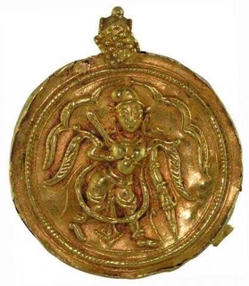 Classical Vinatage Gold Pendent of goddess kali.