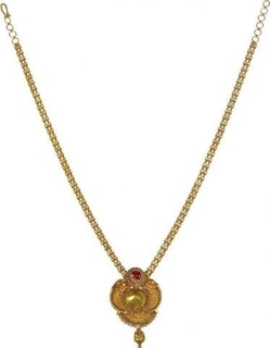 Tadional Gold Necklace studdedded of Rubies.