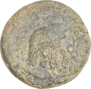 Lead Coin of Satkarni I of Satavahanas Daynasty.