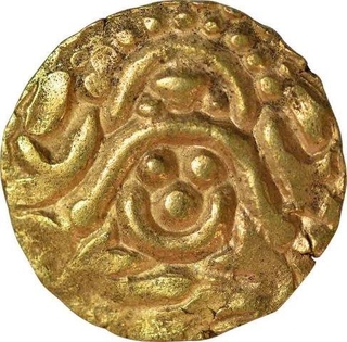 Debased Gold Four And  Half Masha Coins of Gangeya Deva of Kalachuris of Tripuri.