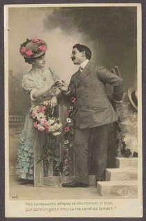 Picture Post Card of Romantic.