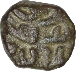 Copper Quarter Tanka Coin of Ibrahim Shah Lodi of Delhi Sultanate.