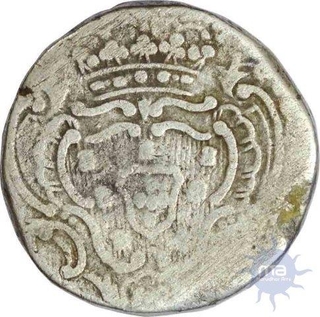 Siver One Rupee Coin of Maria I of Goa of Portuguese India.