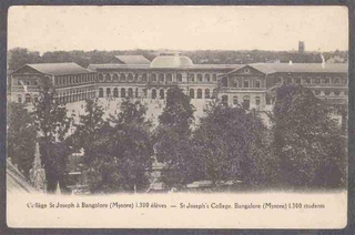 Picture Post Card of College St Joseph Bangalore.