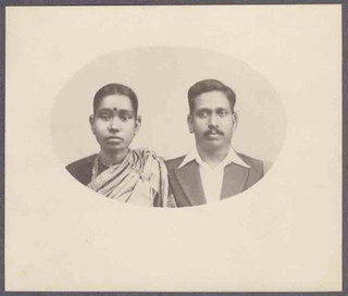 Picture Post Card of South Indian Couples.