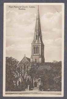 Picture Post Card of Afgan Memorial Church of Colaba of Bombay.