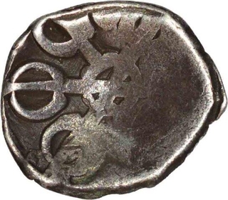 Punch Marked Silver Shana of Gandhara Janapada.