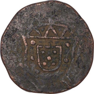 Copper Quarter Atia Coins of Diu of India Portuguese.