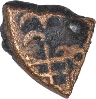 Copper coin of Ujjaini Region with the ujjain Symbol.