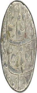 Silver One  Rupee Coin of Aurangzeb Alamgir of Surat Mint.