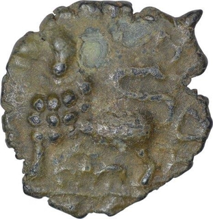 Potin Coin of Satkarni I of Junnar Region of Satavahanas Dynasty.