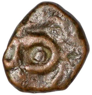 Copper Coin of Somalekha of Chauhans of Sakambhari and Ajayameru.