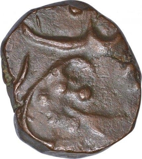 Copper Toka Cash Coin of Daulatabad Mint of Hyderabad Feudatory of Aurangabad.