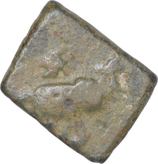 Copper Coin of Satkarni I of Satavahana Dynasty.