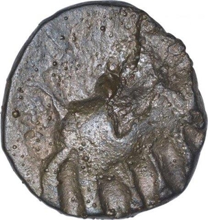 Copper Alloy  Coin of Bhima Varman of Kaushambhi Region of Magh Dynasty.