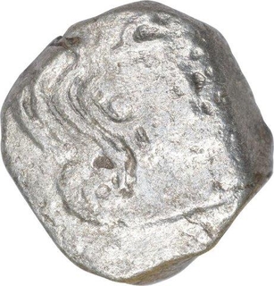 Silver Drachma Coin of Kumaragupta I of Gupta Empire.