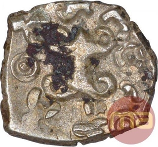 Punch Marked Silver Quarter Karshapana Coin of Saurashtra Janapada.