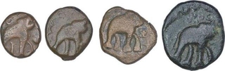 Copper Coins of Satakarni I of Paithan Region of Satavahana Dynasty.