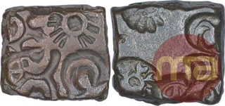 Punch Marked Copper Karshapana Coins of Ujjaini Region.