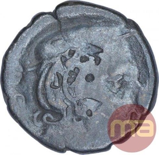 Silver Drachma of Rudrasena II of Western Kshatrapas.