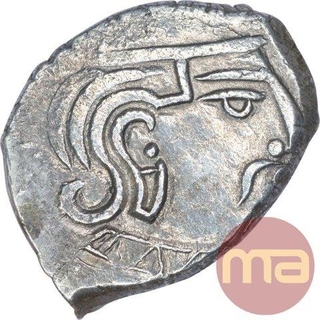 Silver One Drachma Coin of Kumargupta I of Gupta Empire.