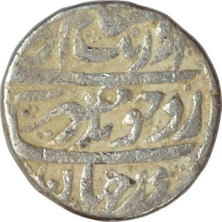 Silver one Rupee of Aurangzeb Alamgir of Surat.