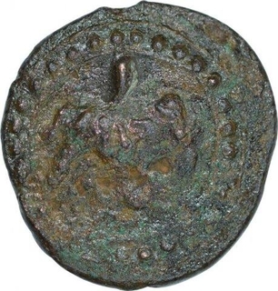 Copper One Fourth Paisa Akhtar Coin of Tippu Sultan of Patan Mint of Mysore Kingdom.