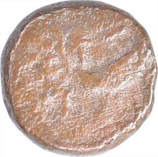 Copper Four Cash of Christian VII of India Danish Tranquebar. 