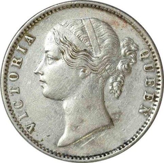 Silver Rupee of Victoria Queen of Madras Mint of 1840.