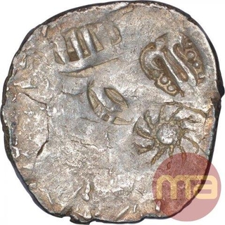 Rare  Punch Marked Silver Karshapana Coin of Kosala Janapada.