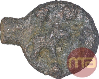 Cast Copper Karshapana Coin of Vidarbha Region of Maurya Dynasty.